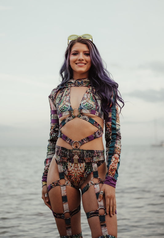 Custom HeXxa Garter Bell Bottom Set