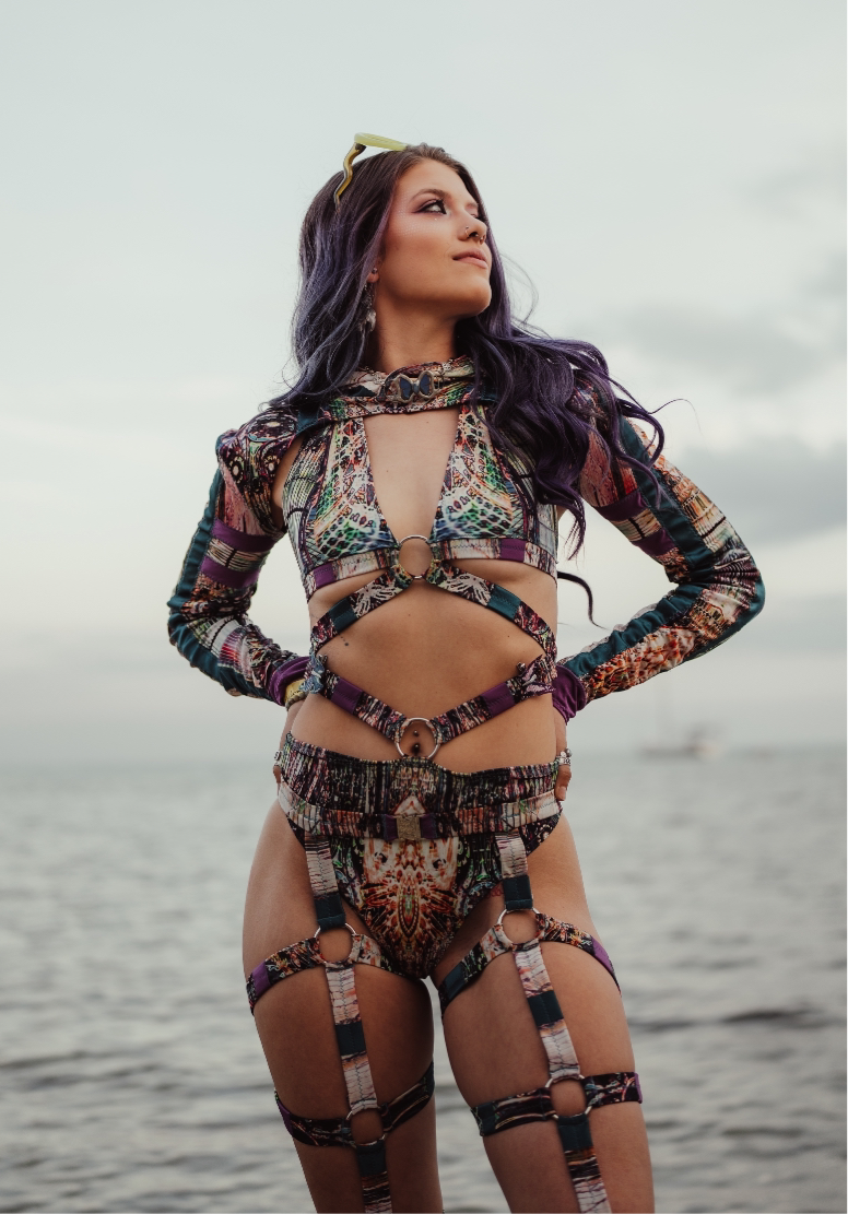 Custom HeXxa Garter Bell Bottom Set