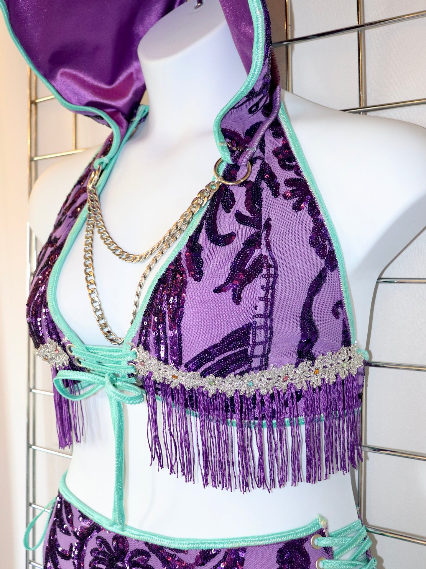 Fluorite Frequency Hood Bikini Set