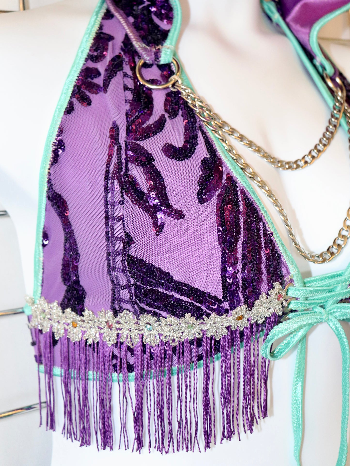 Fluorite Frequency Hood Bikini Set