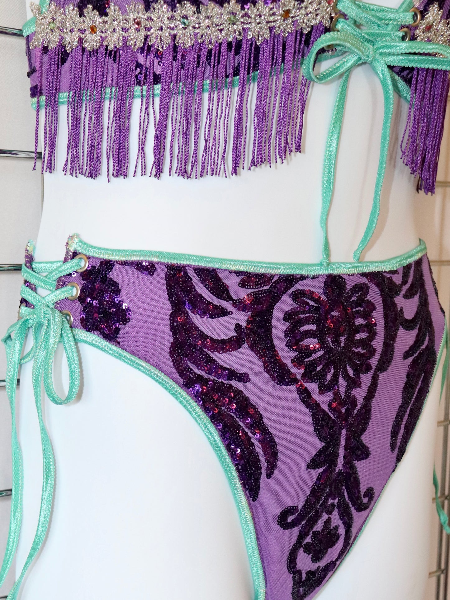 Fluorite Frequency Hood Bikini Set