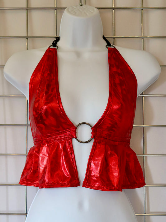 Cherry Inferno Halter Top