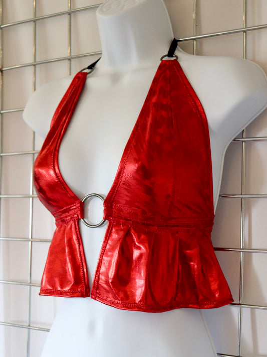 Cherry Inferno Halter Top
